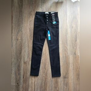 NWT Girls Black Skinny High Rise Jordache Jeans, Size 12 Slim